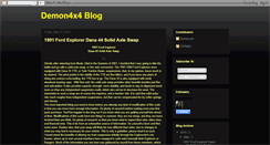 Desktop Screenshot of blog.demon4x4.com